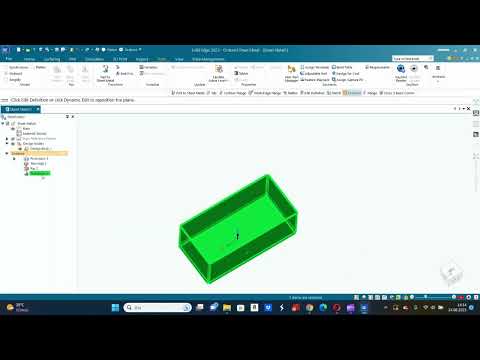 Solid Edge 2023 Eğitim Videoları-Sac Metal Modülü- 15 RipCorner Komutu