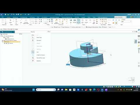Solid Edge 2023 Eğitim Videoları-Senkron Parça Modelleme-4 Revolve (Döndürme) Komutu 1. Kısım