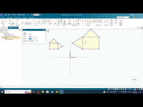 Solid Edge 2023 Free 2D -Eğitim Videoları –11 Aynalama Ölçeklendirme Uzatma Komutları