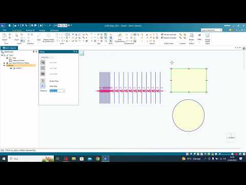 Solid Edge 2023 Free 2D -Eğitim Videoları –9 Offset ve Simetrik Offset Komutları