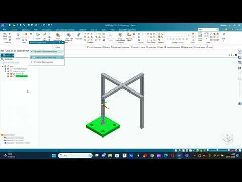 Solid Edge 2023 Eğitim Videoları-Montaj Modülü- 10 Mirror Komutu