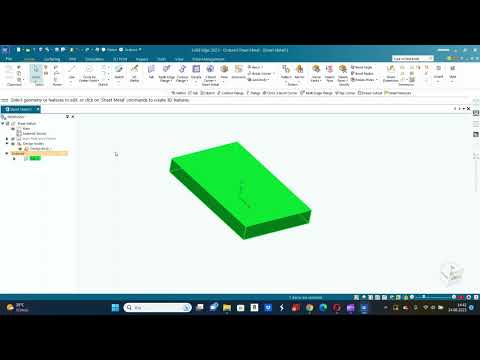 Solid Edge 2023 Eğitim Videoları-Sac Metal Modülü- 17 Slot Komutu